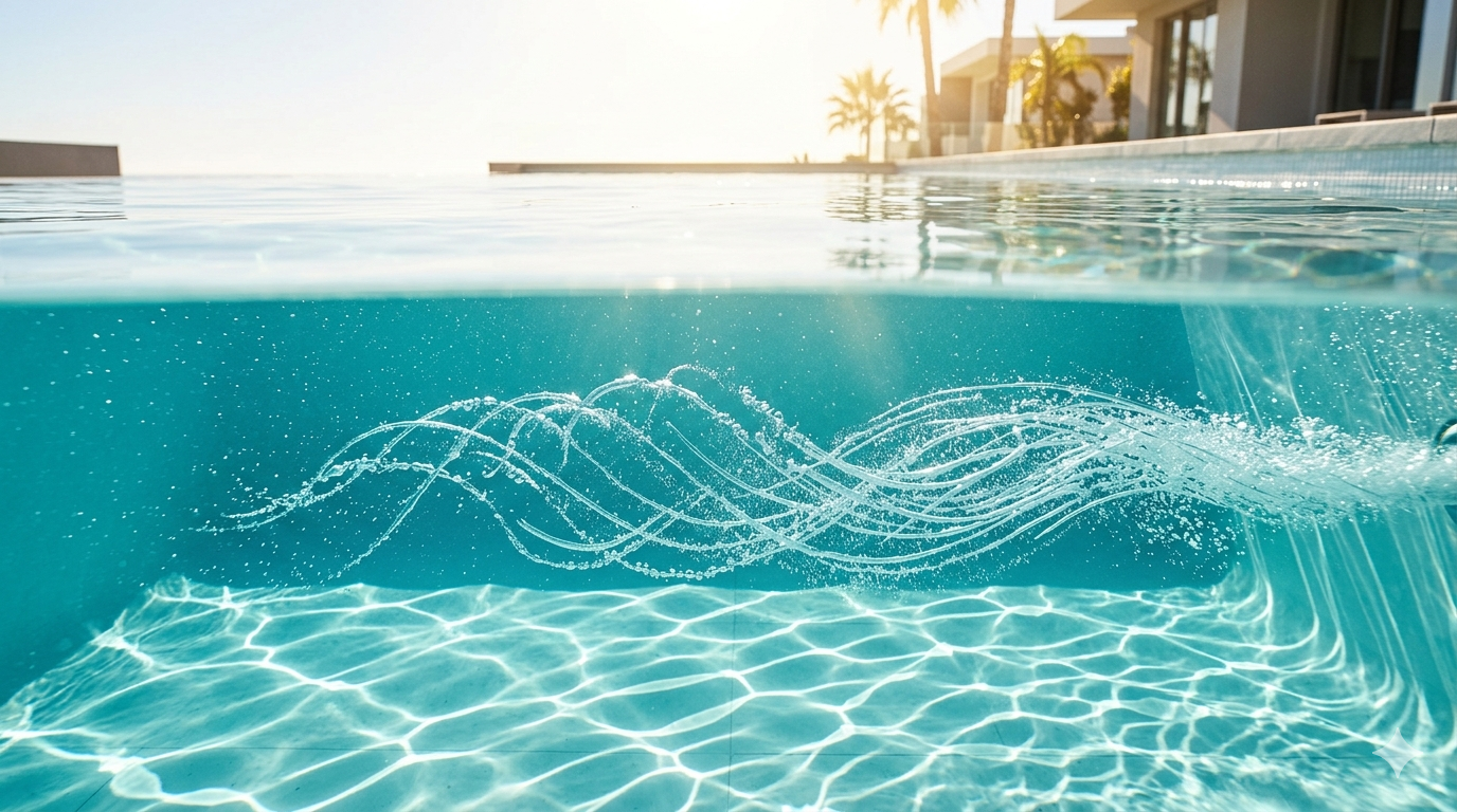 Illustration of how a swim jet current works