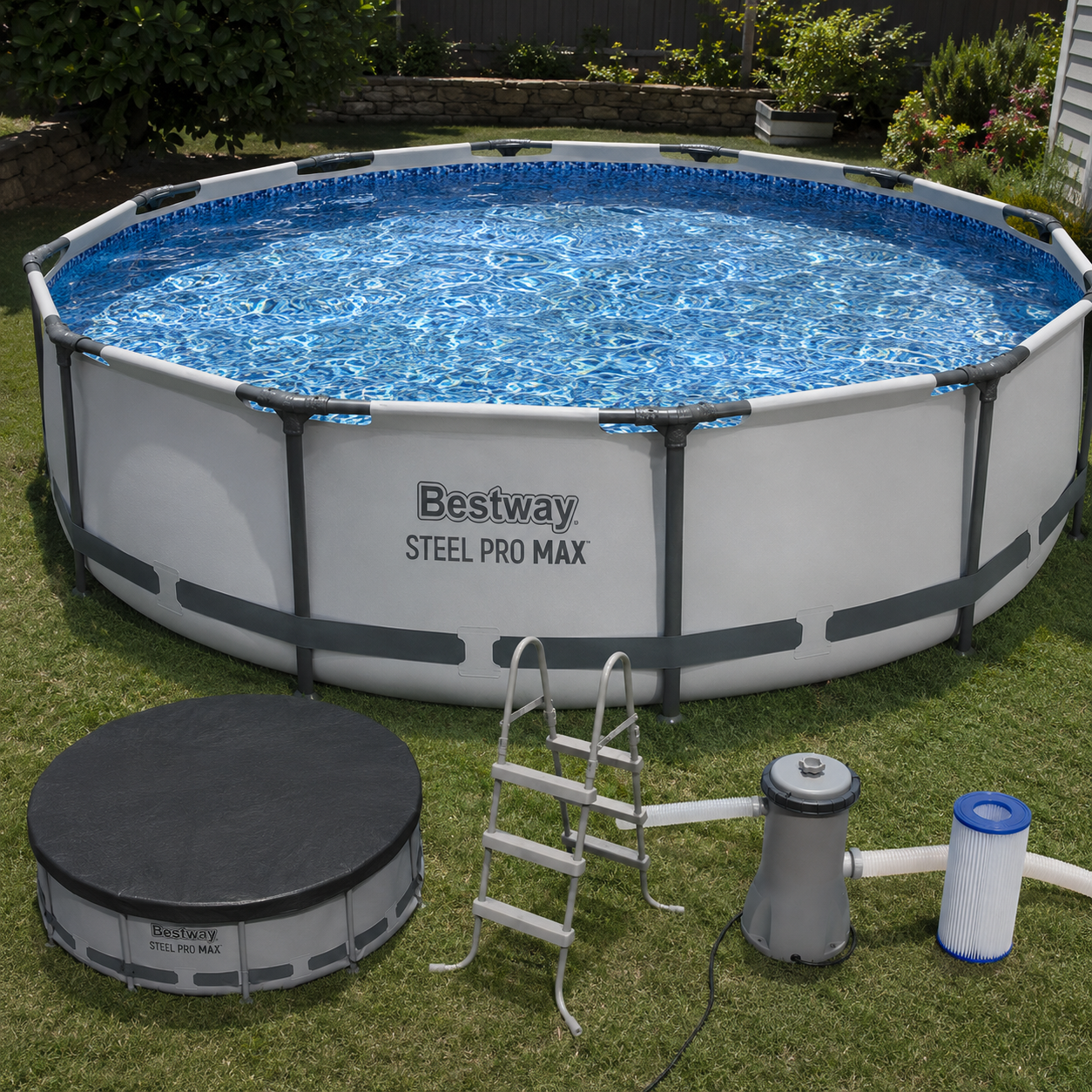 Bestway Steel Pro MAX 14' x 48' complete above-ground pool set